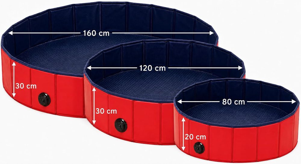 Kratzfester faltbarer lionto Familienpool, 120 / 160 cm — 8