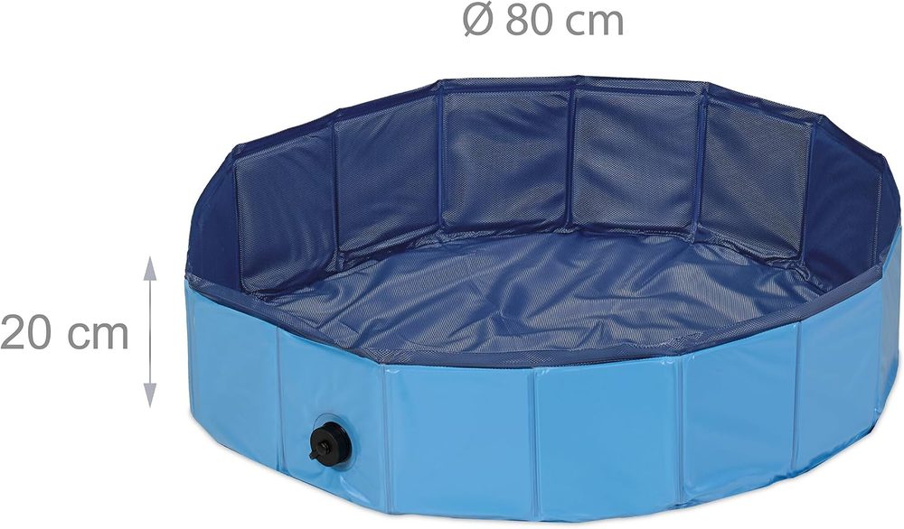 Компактный бассейн Relaxdays со сливом, 80 см — 4
