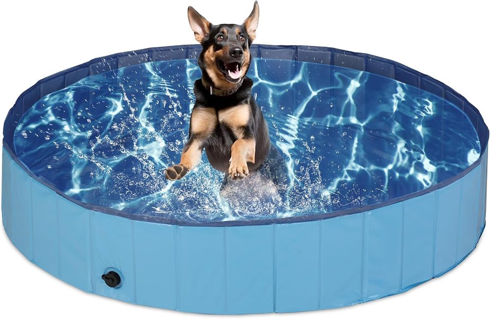 Компактный бассейн Relaxdays со сливом, 80 см — 8