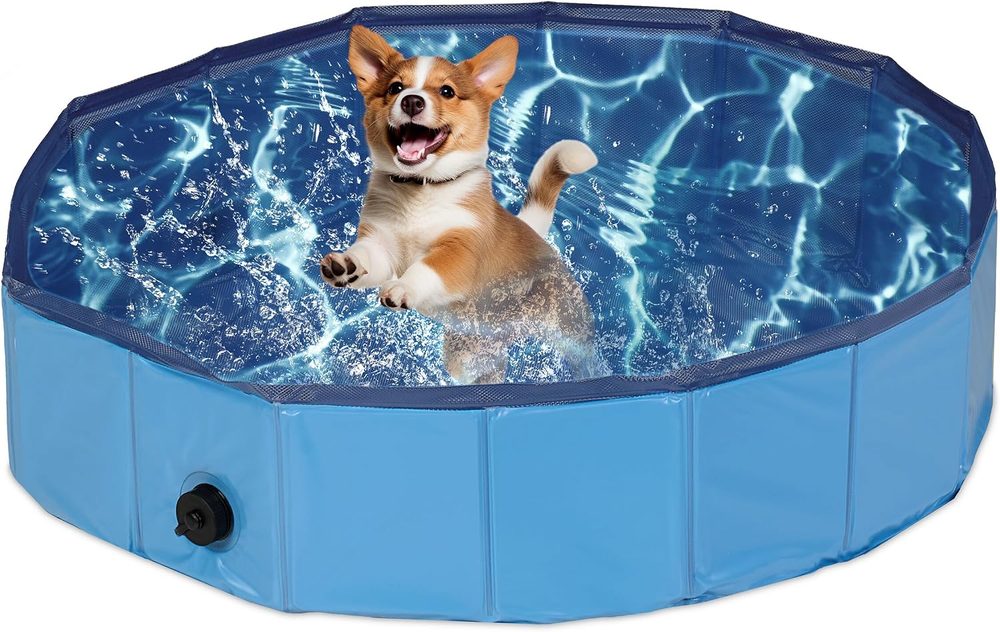 Компактный бассейн Relaxdays со сливом, 80 см
