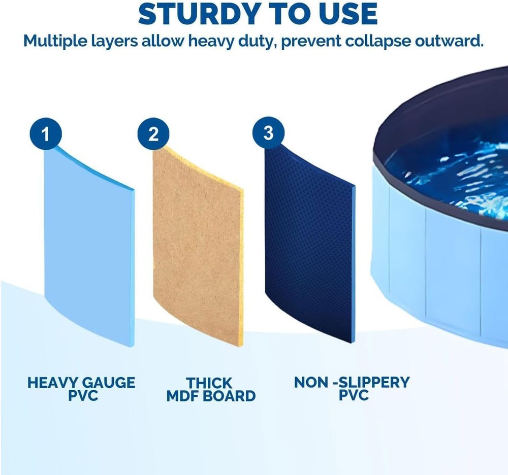 Shallow mini pool for puppies and cats, 50 cm — 4