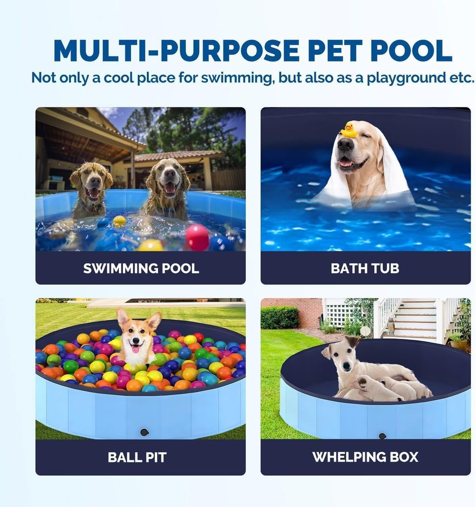 Shallow mini pool for puppies and cats, 50 cm — 6