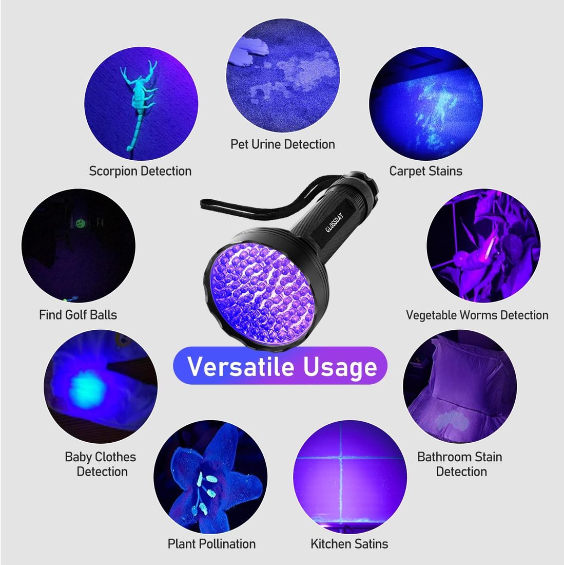 UV-фонарик для поиска пятен — фото 5