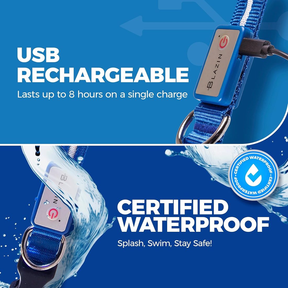 Светящийся ошейник USB — фото 6