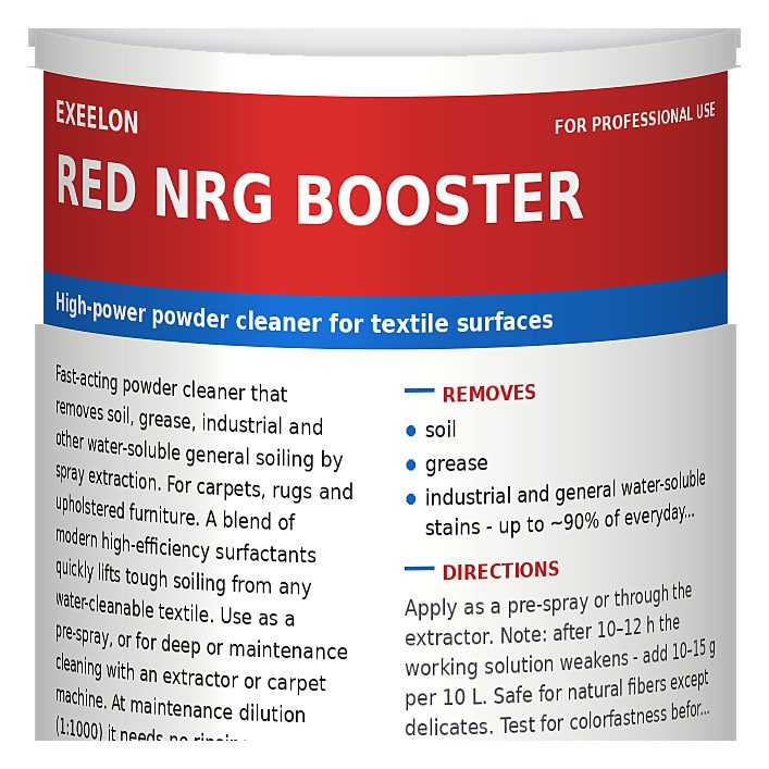 RED NRG BOOSTER – ενισχυτικό καθαρισμού υφασμάτων - Φωτογραφία 2