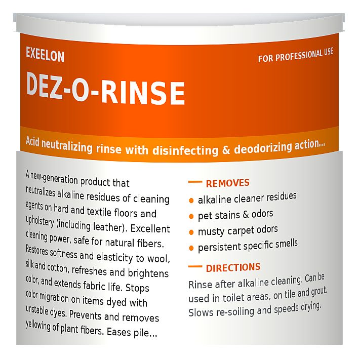 DEZ-O-RINSE – neutraliserende skyllemiddel - foto 2