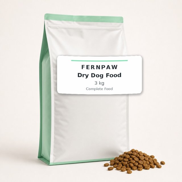Complete dry dog food: chicken and rice, 3 kg