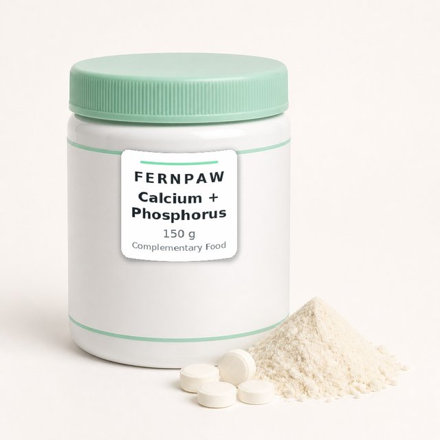 Calcium and phosphorus for puppies and kittens, 150 g