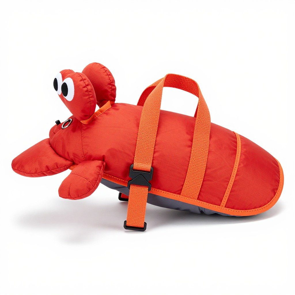 Dog life jacket — 8 animal designs — Crab design